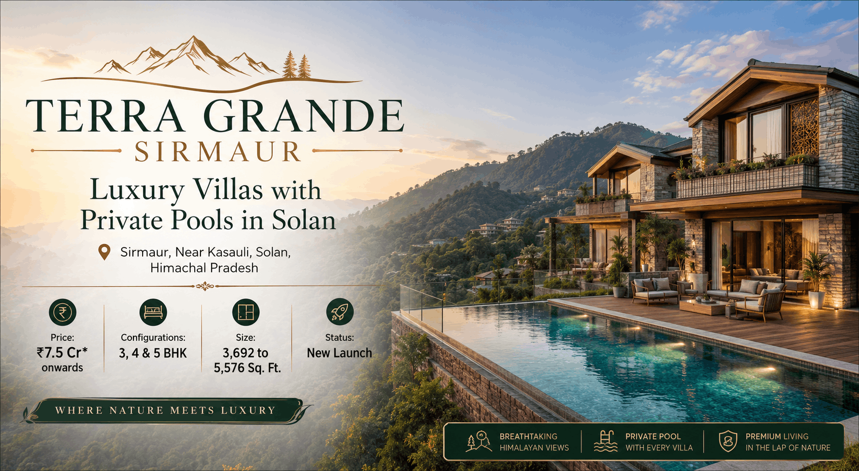 Terra Grande Sirmaur - Luxury Villas with Private Pools in Solan